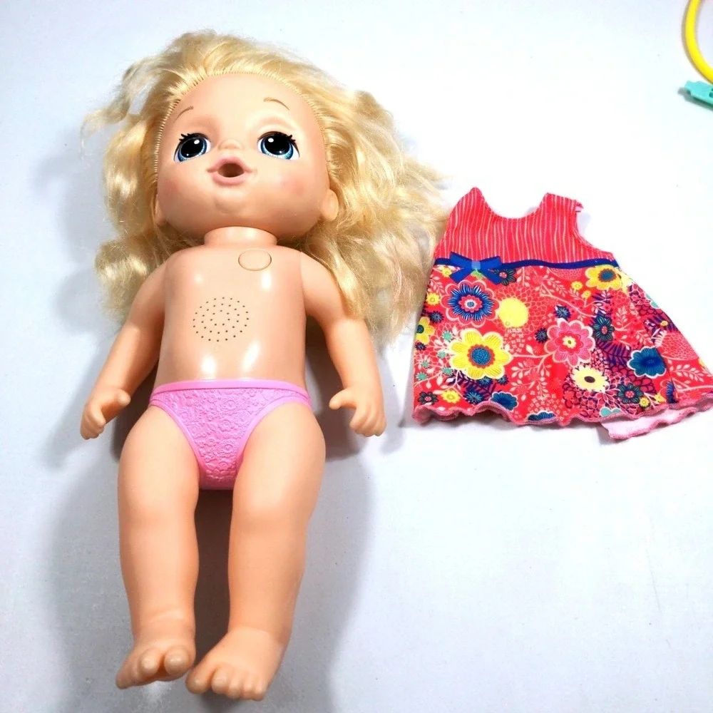 2016 Hasbro Baby Alive Sweet Tear Doll Blonde Interactive Working Red Nose C0957